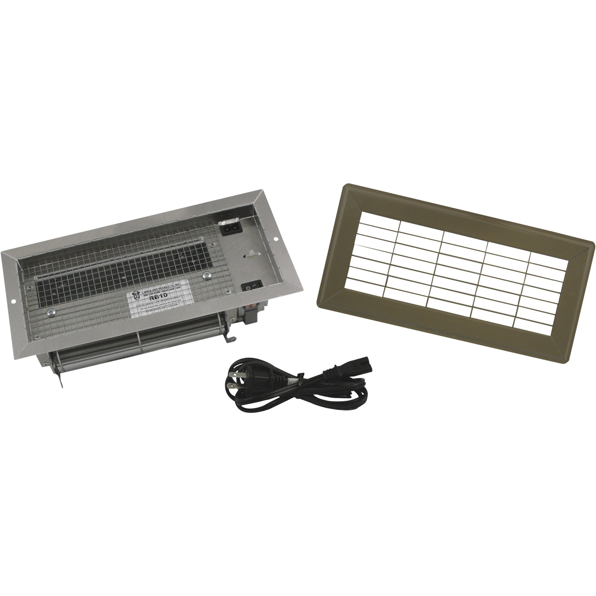 Tjernlund Register Booster Fan, Fits 4in. x 10in. Register, Model# RB10